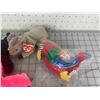 Image 5 : LOT OF TY BEANIE BABY PLUSH TOYS FLAMINGO GOAT PARROT