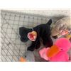 Image 6 : LOT OF TY BEANIE BABY PLUSH TOYS FLAMINGO GOAT PARROT