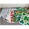 Image 1 : LOT OF HOLIDAY WINDOW DECALS ETC