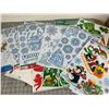 Image 5 : LOT OF HOLIDAY WINDOW DECALS ETC