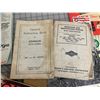 Image 5 : VARIOUS OLD MANUALS CATALOGS ETC