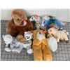 Image 1 : LOT OF TY BEANIE BABIES MONKEY BEATS ETC