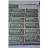 Image 3 : Lot of 25 1954 CDN $1 bills