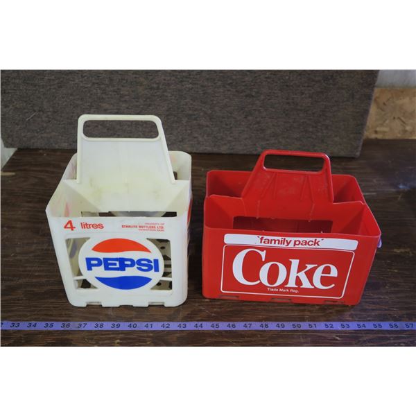 Lot of Vintage Soda Crates, 1 Coke, 1 Pepsi