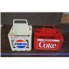Image 1 : Lot of Vintage Soda Crates, 1 Coke, 1 Pepsi