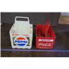 Image 2 : Lot of Vintage Soda Crates, 1 Coke, 1 Pepsi