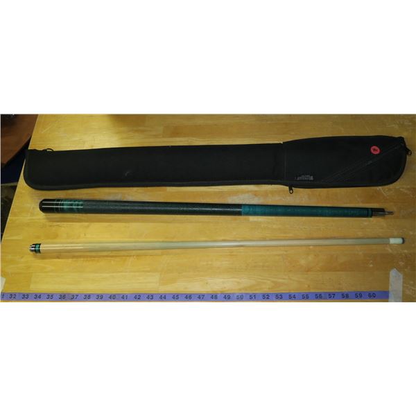 Viking Cue, with soft case Like new, beautiful finish Made in USA