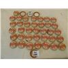 Image 1 : 1007 40 VINTAGE RED RIBBON BEER UNUSED CORK BOTTLE CAPS