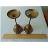 Image 3 : 1024 SOLID BRASS GOBLET SHAPE CANDLE HOLDERS