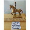 Image 1 : 1028 VINTAGE BRASS CAROUSEL HORSE PAPERWEIGHT ORNAMENT