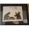 Image 2 : 1032 GJOA HAVEN NUNAVUTINK ON PAPER SIGNED ARTWORK HARVESTING SEAL