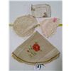 Image 2 : Lot of Hand-Worked Table Covers & Doilies