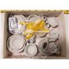 Image 1 : Lot of Doll Tea Dishes in Chocolate Box