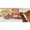 Image 6 : Lot of Wood Doll Furniture (7 Pieces)