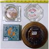 Image 1 : 3 Ashtrays & 1 Decorative Match Safety with Matches