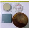 Image 3 : 3 Ashtrays & 1 Decorative Match Safety with Matches