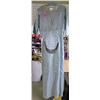 Image 1 : Light Blue Silk Dress, Circa 1910, Wear Marks & Some Damage