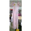 Image 1 : Pink Voile Party Dress with Silk Sask, 1920's, 30" Waist