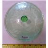 Image 2 : Green Depression Glass Lid for 8" Vegetable Bowl, Floral/Pointsetta Pattern