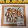 Image 1 : Large Gold Tone & Rhinestone Elephant Broach