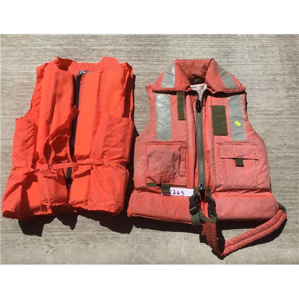 Water ski vest size XL and personal floatation device size extra extra small