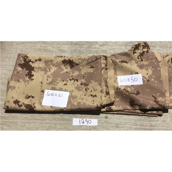 camo cotton blend fabirc 60"x 61" and 60"x50"