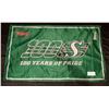 Image 3 : Saskatchewan Roughriders/Pilser FLAG- 59”X36” – 100 Years of Pride