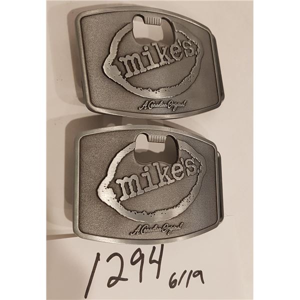 Mike’s Hard Lemonade Belt Buckle/Bottle Openers X2
