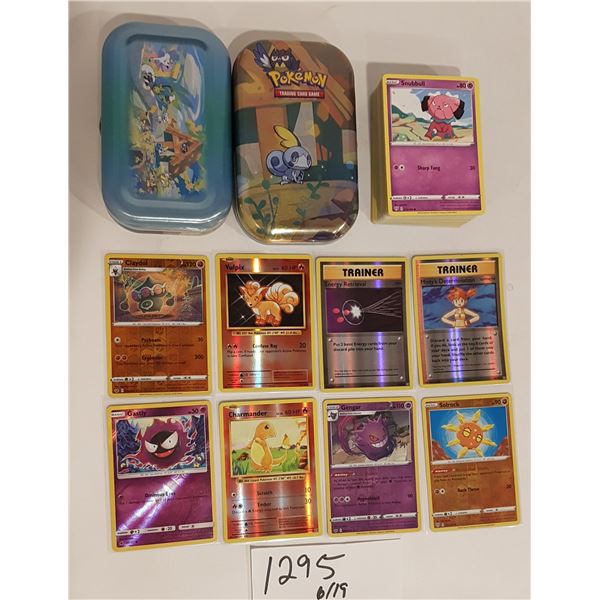 Pokemon Cards – 80 cards/2 Tins/8 Hologram Cards (Includes Charmander) Pack Fresh