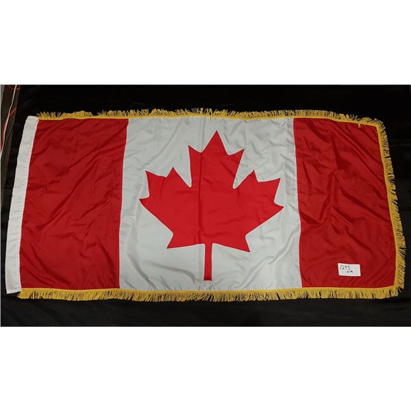 Fully Stitched with Bullion Fringe Canada/Canadian FLAG 75”X36”