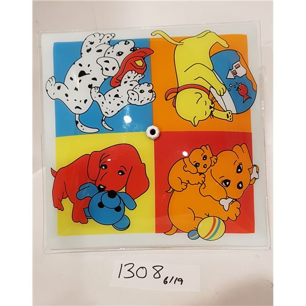 Children’s Room Deco – Ceiling Fixture Light/Lamp Shade with Fixture – Cat/Dog Pictures