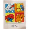 Image 1 : Children’s Room Deco – Ceiling Fixture Light/Lamp Shade with Fixture – Cat/Dog Pictures