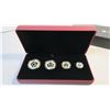 Image 1 : 2017 Canadian Fine Silver Fractional Coin Set - 99.9% Pure Silver - Maple Leaf Tribute - 5 Piece