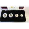 Image 4 : 2017 Canadian Fine Silver Fractional Coin Set - 99.9% Pure Silver - Maple Leaf Tribute - 5 Piece