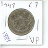 Image 1 : 1947 Canadian 50 Cent Coin