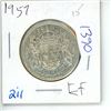 Image 1 : 1957 Canadian 50 Cent Coin