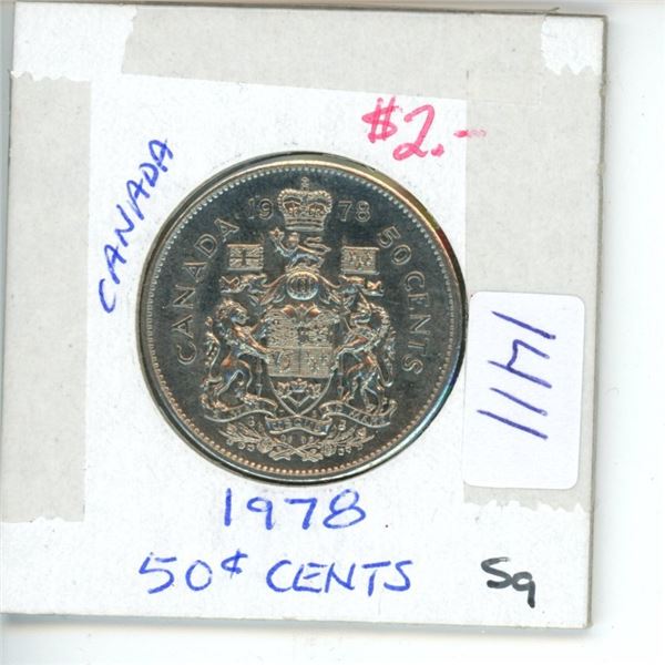 1978 Canadian 50 Cent Coin