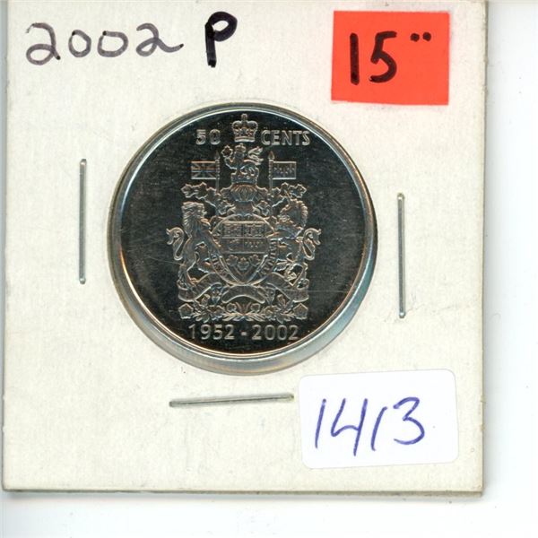 2002 Canadian 50 Cent Coin