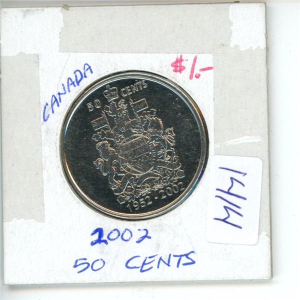 2002 Canadian 50 Cent Coin