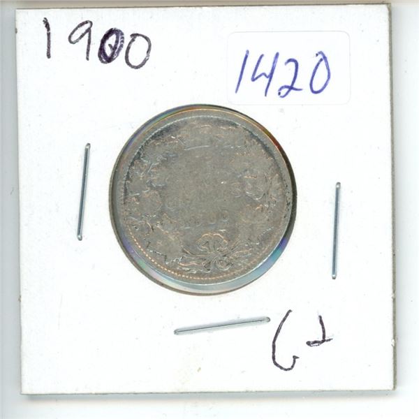 1900 Canadian 25 Cent Coin