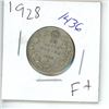 Image 1 : 1928 Canadian 25 Cent Coin