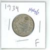 Image 1 : 1934 Canadian 25 Cent Coin