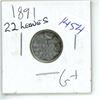Image 1 : 1891 Canadian 10 Cent Coin - 22 Leaves