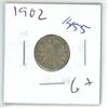 Image 1 : 1902 Canadian 10 Cent Coin