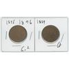 Image 1 : 2 Large Cents 1896 & 1884