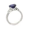 Image 4 : 2.53 ctw Sapphire and Diamond Ring - 14KT White Gold