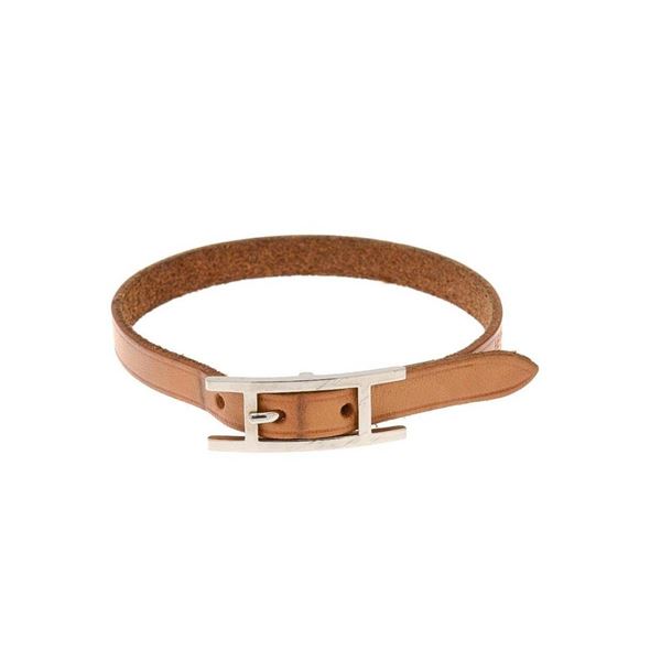 Hermes Brown Hapi 21cm Bracelet