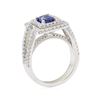 Image 4 : 2.40 ctw Sapphire and Diamond Ring - 14KT White Gold