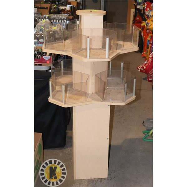 2-TIER HEXAGONAL PLASTIC CANDY OR NOVELTY