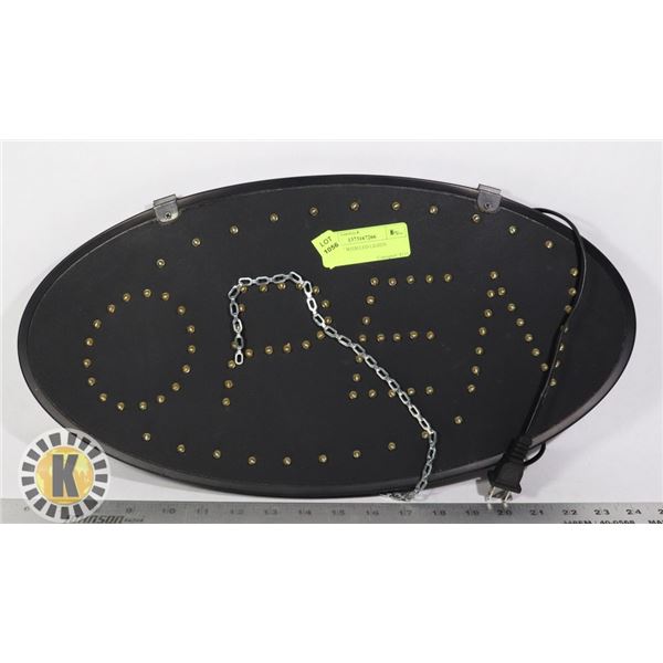 OPE SIGN WITH LED LIGHTS